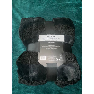 Life-Comfort Artisan Mixed Yarn‎ Throw, 60 x 70 inches, Teddy Faux Fur & …